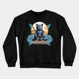 Ninja Cat Crewneck Sweatshirt